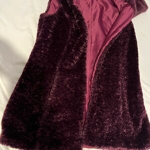 White House Black Market Luxe Faux Fur Vest